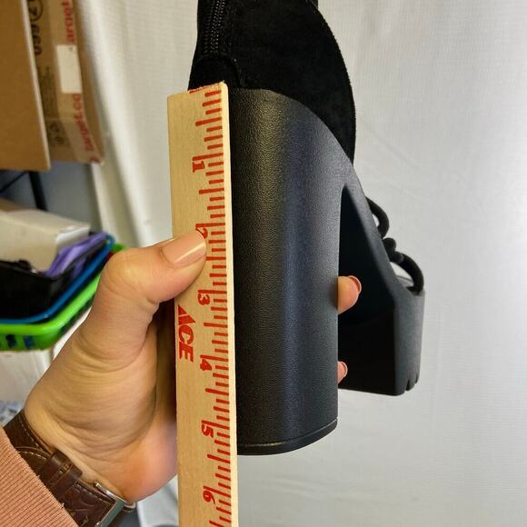 GZxianLV‎ Black Platform High Heel Strappy 40 - Picture 5 of 5